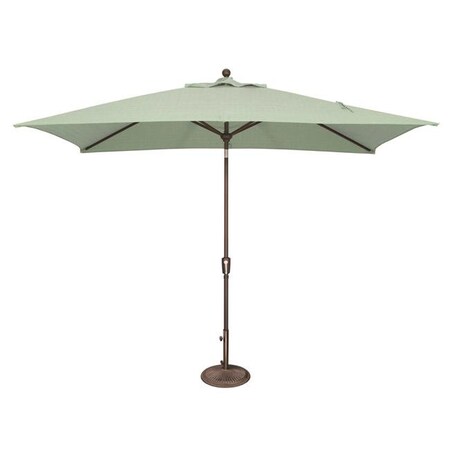 Simply Shade SimplyShade SSUM92-6X10RT00-A5413 Catalina 6 ft. x 10 ft. Rectangle Sunbrella Push Button Tilt Umbrella Spa SSUM92-6X10RT00-A5413